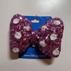 ミニーちゃんリボンヘアゴムピンク