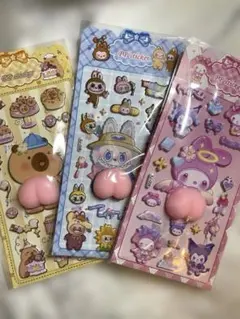 キャラクター立体シールセット