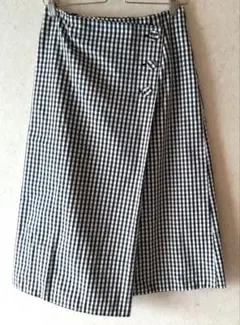 BPQC ラップ風スカート　ギンガムチェック　ビーピーキューシ　M