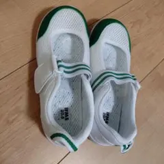 IFME 上履き 20.5 ホワイト/グリーン