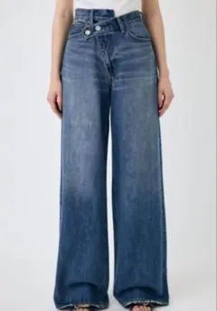 MOUSSY CROSS WAIST WIDE STRAIGHT 1