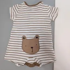 ★baby gap ストライプロンパース 3-6ヶ月
