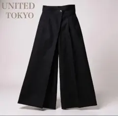 UNITED TOKYO　HAKAMA　タックワイドパンツ　S　ブラック