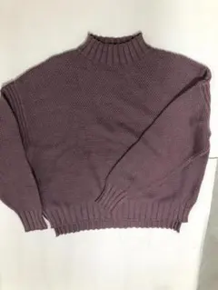 【GRL】グレイル ハイネック ニットトップス パープル Mサイズ