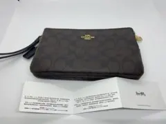 COACH シグネチャー Wジップ クラッチ / ポーチ