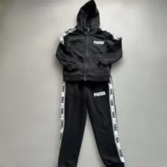 PUMA 黒 ジャージセット フード付き