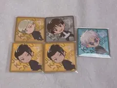 呪術廻戦 五条悟 夏油傑 七海建人 灰原雄 カフェ コースター 5枚セット