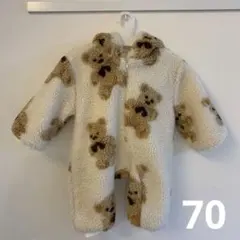 最終値下げ くまさん もこもこ ロンパース ジャンプスーツ 韓国子ども服