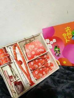 高級　七五三 ７歳　はこせこセット　7点　草履21㎝　桜　 ピンク　赤　筥迫のサムネイル