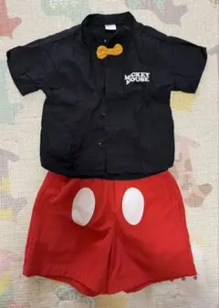 Disney ミッキーマウス 半袖シャツとショートパンツセット 100cm