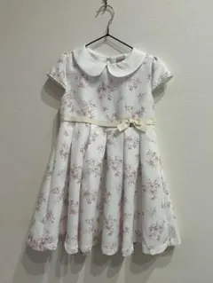 【美品】petit main 花柄ワンピース　110cm