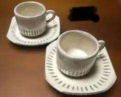 陶器 カップ・ソーサー ペア