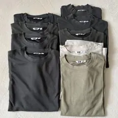 UNIQLO U エアリズムコットンオーバーサイズTシャツ 9枚セット