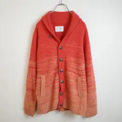 【古着】URBAN RESEARCH オレンジ カーディガン ショールカラー