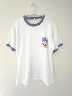 【古着】 希少 ケネディ宇宙センター 記念品 リンガー Tシャツ 白 NASA