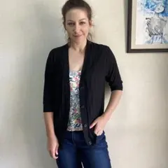 SHOO-LA-RUE シューラルー カーディガン 半袖　ブラック