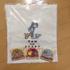 トムとジェリー トートバッグと缶バッジセット