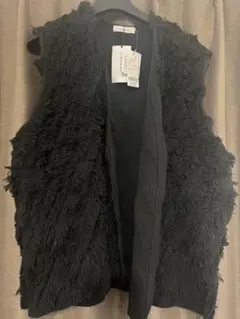 ジーンズファクトリー　カッコいいベスト　ブラック　新品