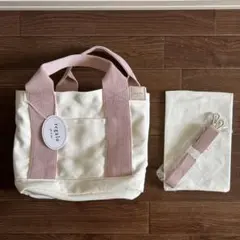 キャンバス ミニトートバッグ ピンク
