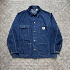 90s USA製 Carhartt カーハート デニムカバーオール 濃紺 38 - メルカリ