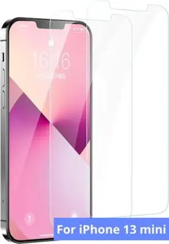 iPhone 13 Mini ガラスフィルム ブルーライトカット 2枚組