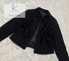 極美品！組曲　デニム風　ウールジャケット