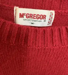 McGREGOR 赤 ニットセーター クルーネック