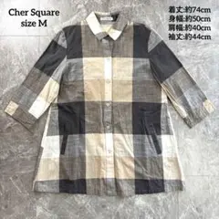 cube cube センソユニコ ストライプ ロングシャツ ライトコート - メルカリ