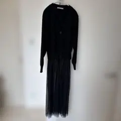 ikka ブラック カーディガン L