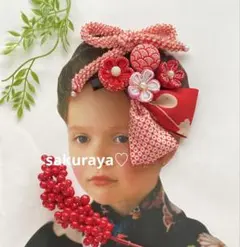 NO1465七五三つまみ細工髪飾り6点セット