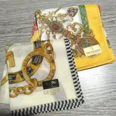 CELINE & TRUSSARDI ハンカチセット　タグ付き