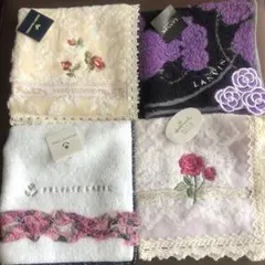 新品未使用　タオルハンカチ 4枚