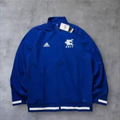 ミ*ン様 アディダス ナイロンジャケット CLIMALITE ブルー 裏地メッシ