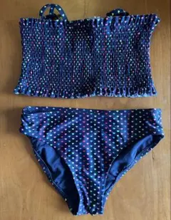 カラフルハート柄 セパレート水着　130cm