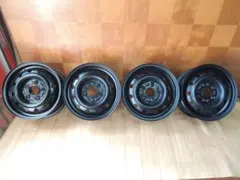 美品☆新車外し スズキ 純正鉄ホイール スチールホイール 4個セット 14