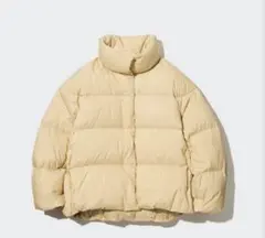 ユニクロ パウダーソフトダウンジャケット イエロー M