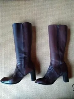 ANNA SUI アナスイ　レザーヒールロングブーツ