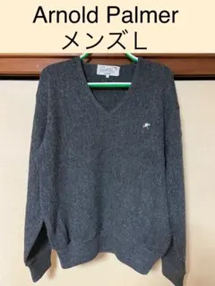 レトロ　アーノルドパーマー　メンズセーター　Lサイズ　グレー