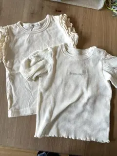 GU 白Tシャツ 90サイズ 2枚セット