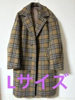[niko and...]チェック ウールコート Lサイズ
