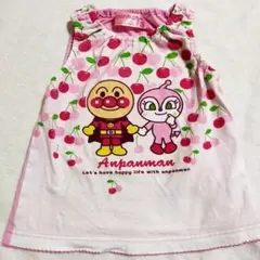 アンパンマン ノースリーブ 95cm ピンク 綿 シャツ 下着 女の子 キッズ