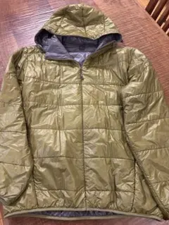 mont-bell フード付きダウンジャケット オリーブ