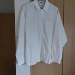 クリーム色 長袖シャツ 胸ポケット付き　Lサイズ　ワークマン
