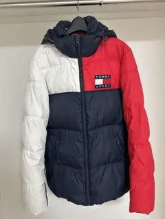 TOMMY JEANS フード付きダウンジャケット L