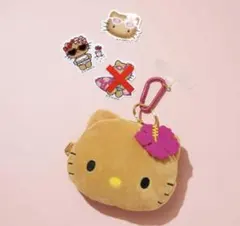 sweet 付録　日焼けキティ　フェイスポーチ　スマホストラップ