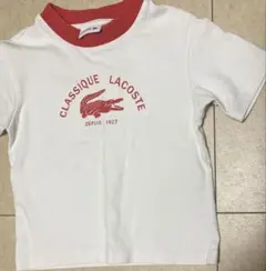 LACOSTE CLASSIQUE Tシャツ ホワイト レッドのサムネイル