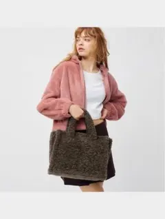 ボアトートショルダーバッグ+E