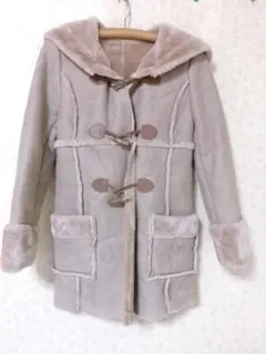 96017　スナイデル　裏ファームートン調コート　ブラウン　F