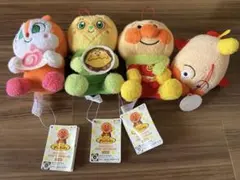 それいけ！アンパンマン ぬいぐるみ マスコット 4点セットのサムネイル