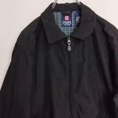 チャップス ブルゾン スウィングトップ ナイロンジャケット ブラック 無地